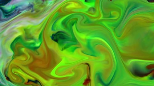 Abstract Swirling Colorful Ink Background