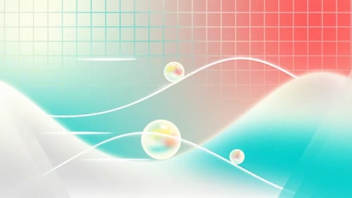 Glaring Rolling Spheres Background