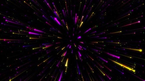 Speed Line Hyperspace Futuristic Background Loop V3