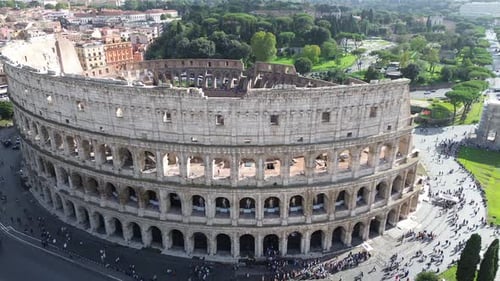 View of the Colosseum from above
