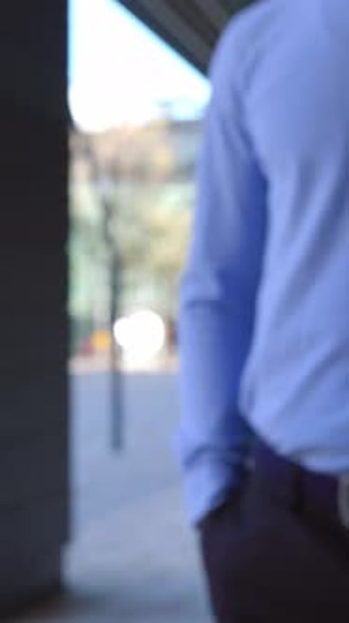 Business Handshake Outside a Building on a Sunny Day