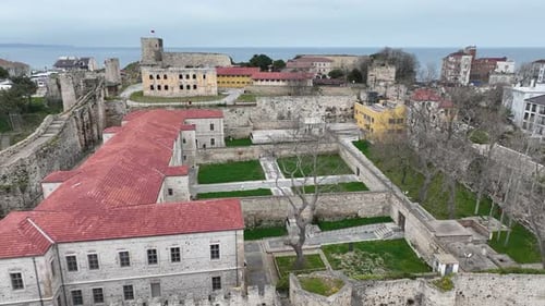 Courtyard Of The Historical Sinop Prison And Castel