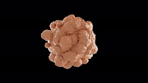 Abstract Organic Morphing Blob Sphere Loop Animation