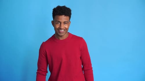 Smiling Black Man in Studio