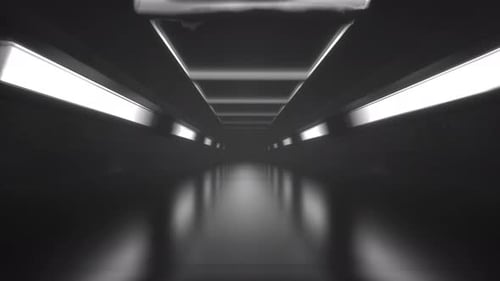 Schwarzweiß-Tunnelgeschwindigkeitsanimation
