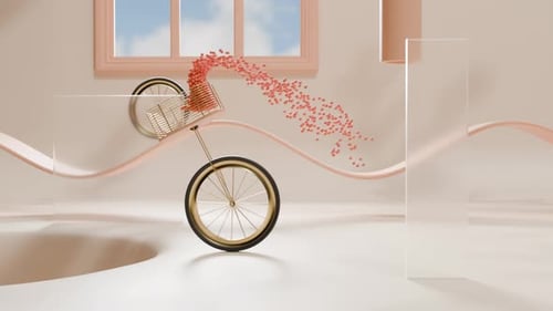 Animación de formas de bucles 3D de Física