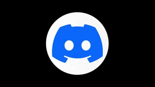 Rotating 3D Discord Logo Animation with Alpha Channel