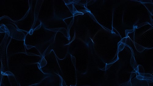 Blue Color Fluid Particle Background