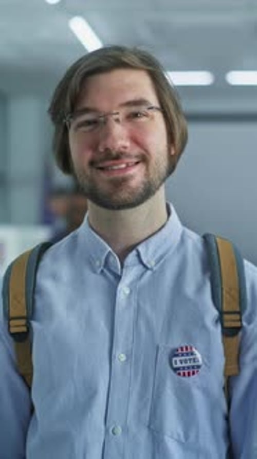 Caucasian Man United States of America Elections Voter