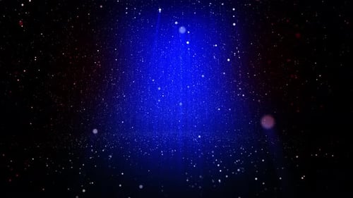 Fallender blauer Partikel