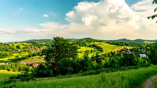 Idyllic Rural Village in Lush Green Valley