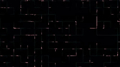 Abstract Glowing Digital Grid Technology Background Loop