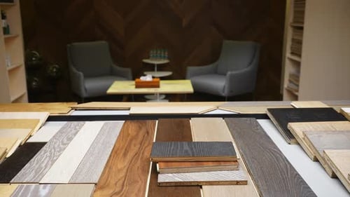 wood texture tiles piling up_stop motion4k