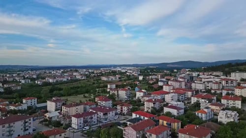 Aerial Drone Town 2K