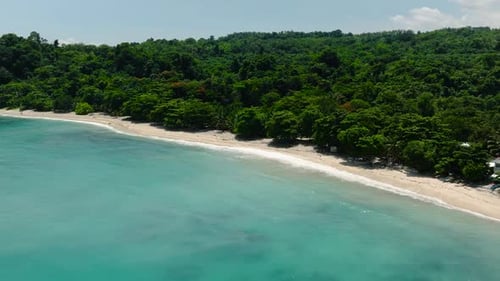 White Beach in Tropical Island Samal Island Philippines