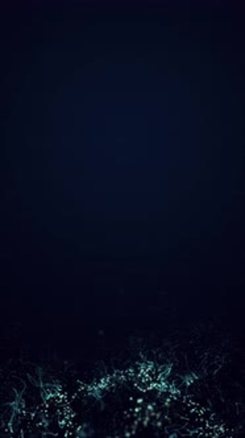 Dynamic Glowing Particle Data Stream Background