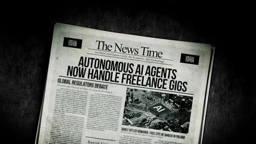 Old Newspaper Headline Reveal with AI Technology