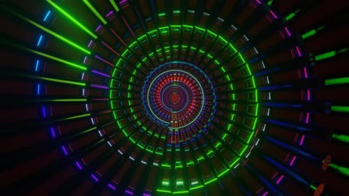 Pulsating Surreal Spiral Shape Multicolor Psychedelic Hypnotic VJ Seamless Loop