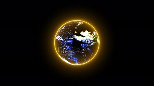Planète terrestre rougeoyante