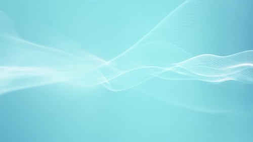 Seamless Light Cyan Wavy Lines – Abstract Loop Background