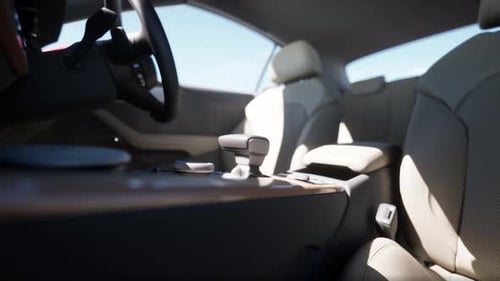 Modern Car Interior Animation with Realistic Details