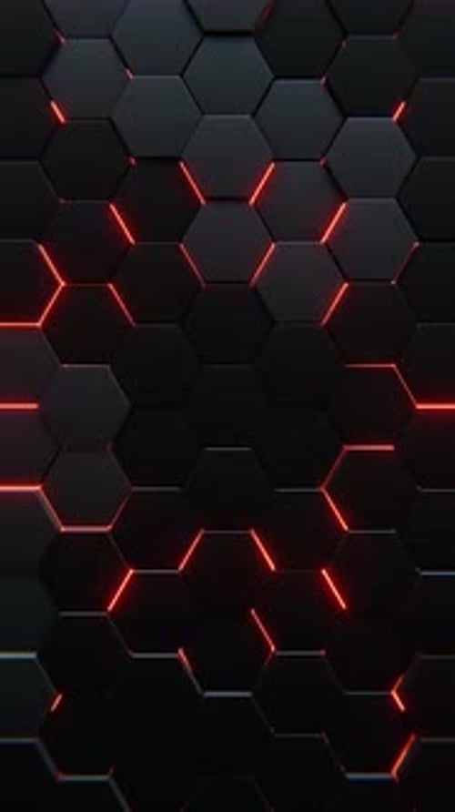 3D Red and Black Background 4K