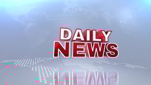 Sleek 3D News Title Broadcast Opener