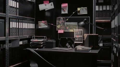 Detective Office Workspace Investigation