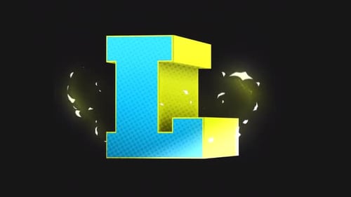 Geometric Letter L Reveal Opener Animation