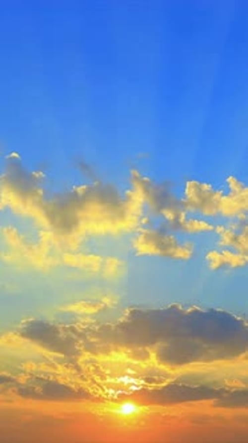 Timelapse du lever du soleil, Nature