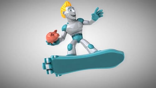 Robotersurfen - 3D-Animation