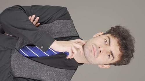 Young Adult Man Posing in Studio