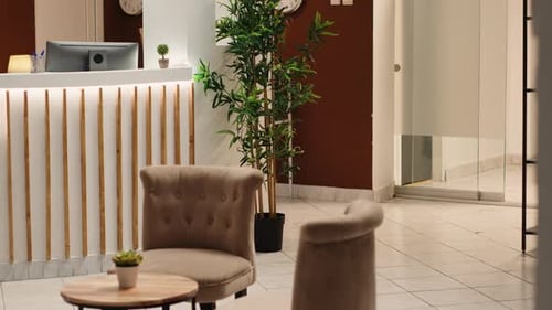 Empty Business Hotel Lounge Interior