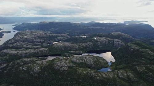 Picturesque villages nestled amidst Norway's greenery.