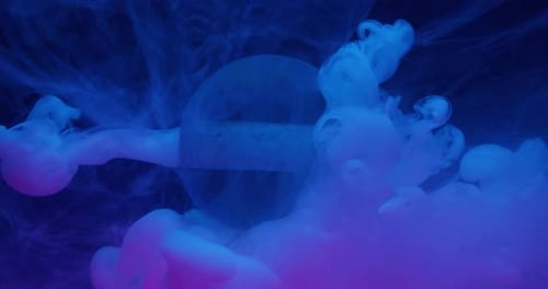 Globe Particles Ink Splash Dust Liquid Floating