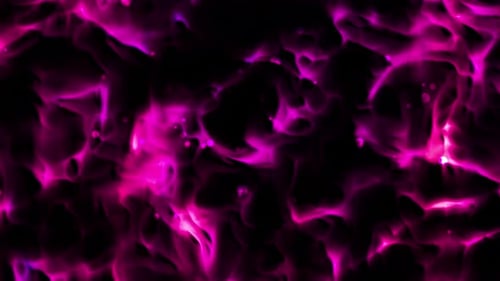 Abstract Pink Glowing Fluid Loop Background