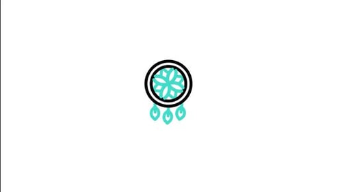 Abstract Floral Graphic Reveal Animation