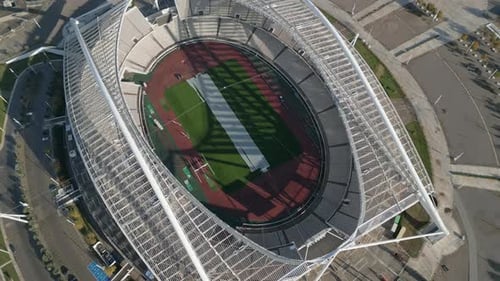 Cinematic Drone Footage of Athens Olympic Stadium from Above