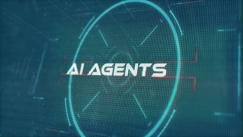 Futuristic Digital Grid Text Reveal Opener