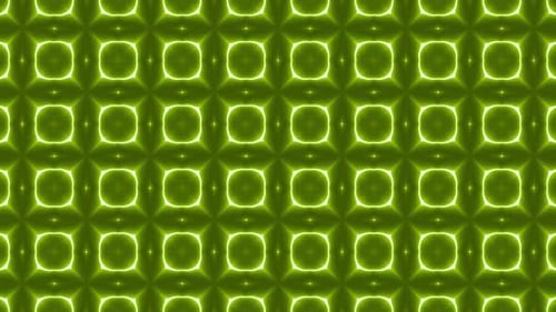 Abstract Glowing Green Geometric Seamless Pattern Loop