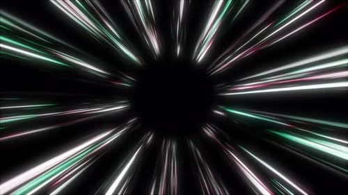Dynamic speedline FX animation with glowing light streaks bursting from the center.