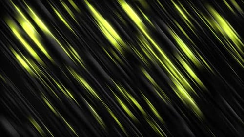 Abstract Neon Yellow Glowing Diagonal Lines Looping Background