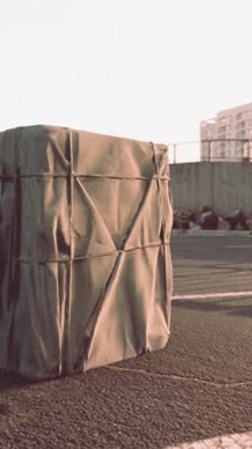 Realistic Cloth Wrapped Package Drop with Reveal