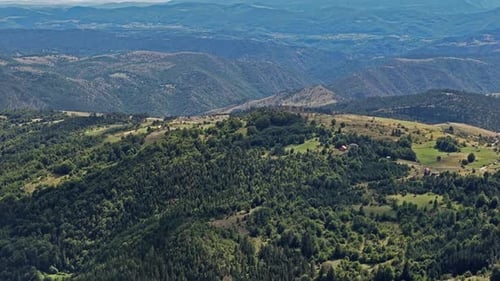 Expansive Mountain Forest Valley Landscape Scenery Nature Hiking Adventure