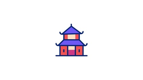 Pagoda Animated Icon
