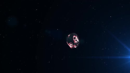 Asteroiden, die auf den Planeten Erde zusteuern und ihn bombardieren, verursachen Apokalypse