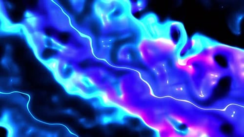 Waved Bubble Blue With Purple Vj Seamless Background