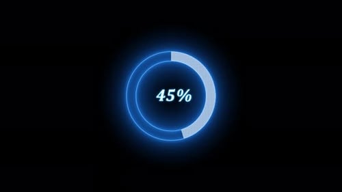 Neon Circle Waiting Loading Animated