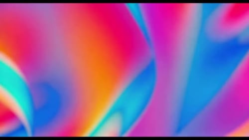Abstract Neon Fluid Gradient Loop Background
