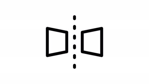 Minimalist Flat Design Compare Icon Animation